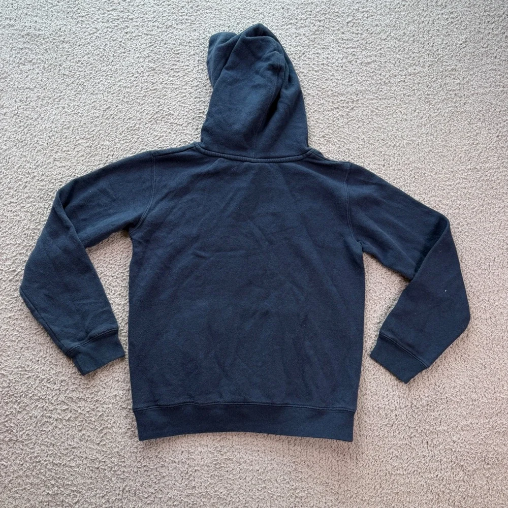 New England Patriots Youth M 10/12 Hoodie Navy Logo Sweatshirt NFL Team Apparel